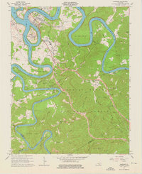 preview thumbnail of historical topo map of Burnside, KY in 1965