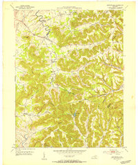 1951 Map of Burtonville, 1953 Print