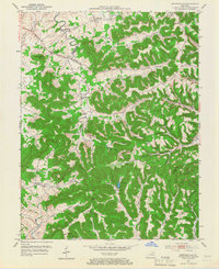 1951 Map of Burtonville, 1967 Print