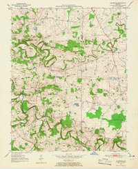 preview thumbnail of historical topo map of Trigg County, KY in 1950