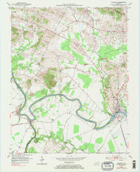 preview thumbnail of historical topo map of Calhoun, KY in 1952