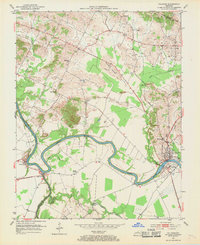 1952 Map of Calhoun, KY, 1970 Print