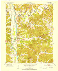 preview thumbnail of historical topo map of Trigg County, KY in 1953
