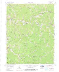 Download a high-resolution, GPS-compatible USGS topo map for Carrie, KY (1989 edition)
