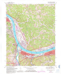 Download a high-resolution, GPS-compatible USGS topo map for Catlettsburg, KY (1985 edition)
