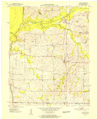 preview thumbnail of historical topo map of Cayce, KY in 1951