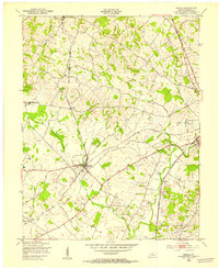 1948 Map of Cecilia, 1953 Print