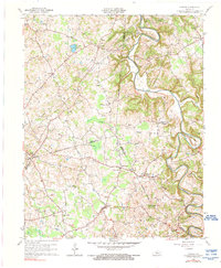 preview thumbnail of historical topo map of Green County, KY in 1961