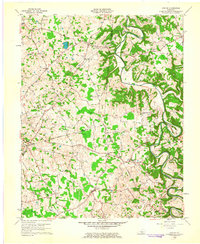 preview thumbnail of historical topo map of Green County, KY in 1961