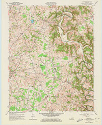 Download a high-resolution, GPS-compatible USGS topo map for Center, KY (1973 edition)
