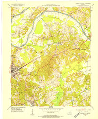 Download a high-resolution, GPS-compatible USGS topo map for Central City East, KY (1954 edition)