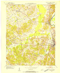 1953 Map of Central City, KY, 1954 Print