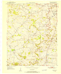 preview thumbnail of historical topo map of Christian County, KY in 1951