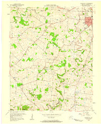 preview thumbnail of historical topo map of Christian County, KY in 1956