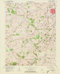 Download a high-resolution, GPS-compatible USGS topo map for Church Hill, KY (1972 edition)