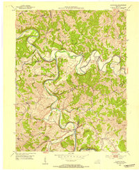Download a high-resolution, GPS-compatible USGS topo map for Claysville, KY (1954 edition)