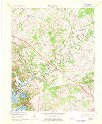 preview thumbnail of historical topo map of Trigg County, KY in 1967