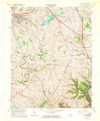 preview thumbnail of historical topo map of Fayette County, KY in 1965