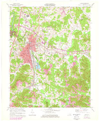 preview thumbnail of historical topo map of Corbin, KY in 1970
