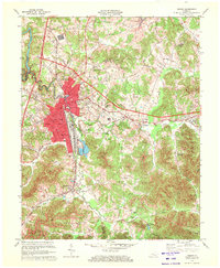 Download a high-resolution, GPS-compatible USGS topo map for Corbin, KY (1972 edition)