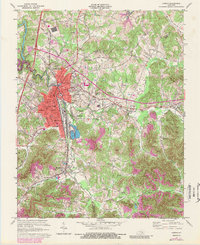 preview thumbnail of historical topo map of Corbin, KY in 1970
