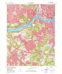 Download a high-resolution, GPS-compatible USGS topo map for Covington, KY (1981 edition)