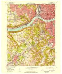 1955 Map of Covington, 1957 Print