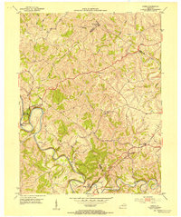 1952 Map of Nicholas County, KY, 1953 Print