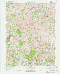 1952 Map of Nicholas County, KY, 1975 Print