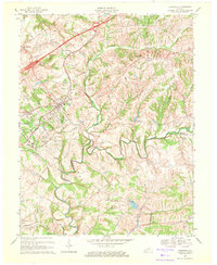 Download a high-resolution, GPS-compatible USGS topo map for Crestwood, KY (1971 edition)