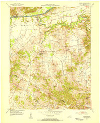 Download a high-resolution, GPS-compatible USGS topo map for Curdsville, KY (1954 edition)