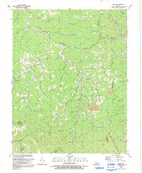 preview thumbnail of historical topo map of Magoffin County, KY in 1992