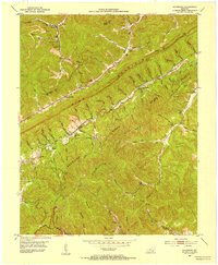 preview thumbnail of historical topo map of Bell County, KY in 1952