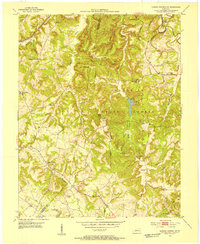 Download a high-resolution, GPS-compatible USGS topo map for Dawson Springs SW, KY (1954 edition)