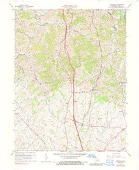 preview thumbnail of historical topo map of Scott County, KY in 1965