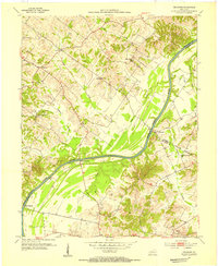 Download a high-resolution, GPS-compatible USGS topo map for Delaware, KY (1954 edition)