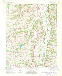 1969 Map of Dexter, KY, 1970 Print