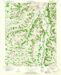 1951 Map of Dexter, KY, 1967 Print