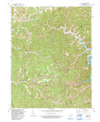 Download a high-resolution, GPS-compatible USGS topo map for Dingus, KY (1992 edition)
