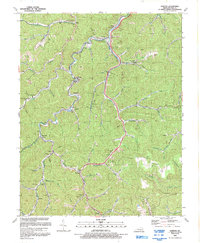Download a high-resolution, GPS-compatible USGS topo map for Dorton, KY (1992 edition)