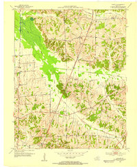 preview thumbnail of historical topo map of Graves County, KY in 1952