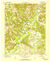 1953 Map of Dunmor, KY, 1954 Print