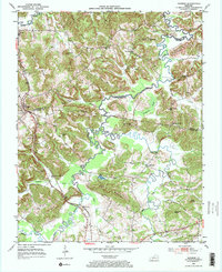1953 Map of Dunmor, KY, 1968 Print