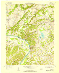 preview thumbnail of historical topo map of Crittenden County, KY in 1954