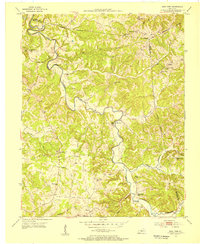 1953 Map of East Fork, 1955 Print