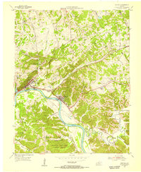 1954 Map of Eddyville, KY, 1955 Print