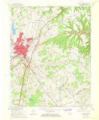 Download a high-resolution, GPS-compatible USGS topo map for Elizabethtown, KY (1968 edition)