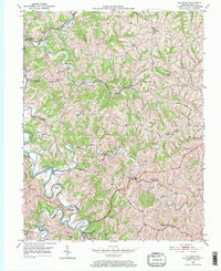preview thumbnail of historical topo map of Grant County, KY in 1950