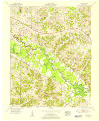 1951 Map of Elva, 1956 Print