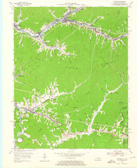 Download a high-resolution, GPS-compatible USGS topo map for Evarts, KY (1967 edition)